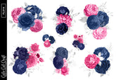 Winter Florals || Decorative Foiled Sheet